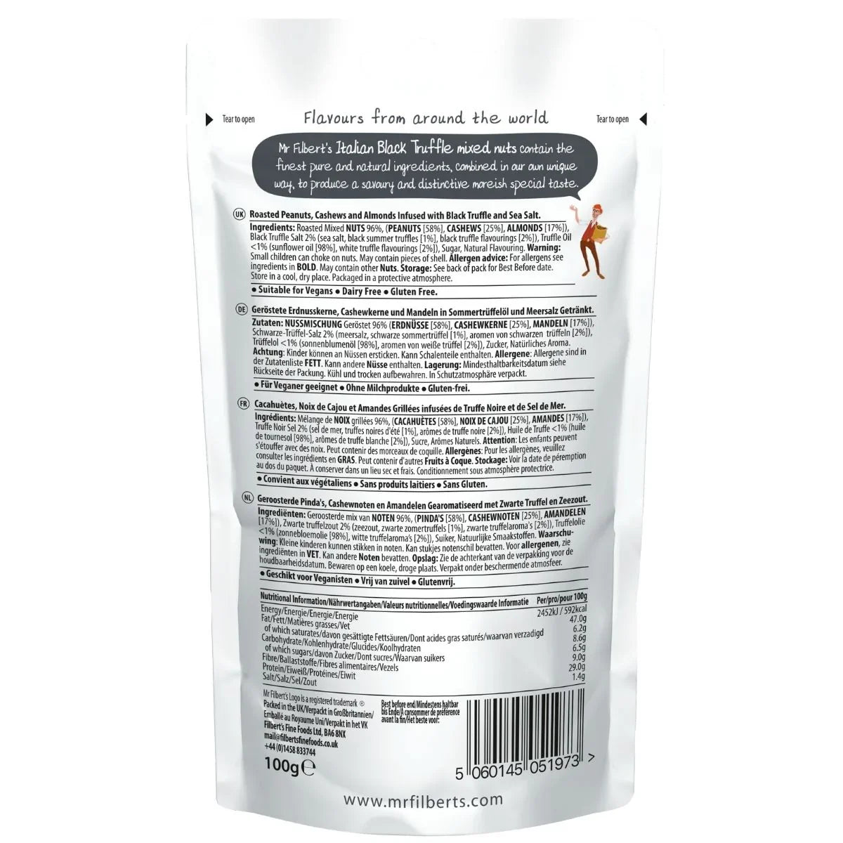 Mr Filberts Italian Black Truffle Mixed Nuts