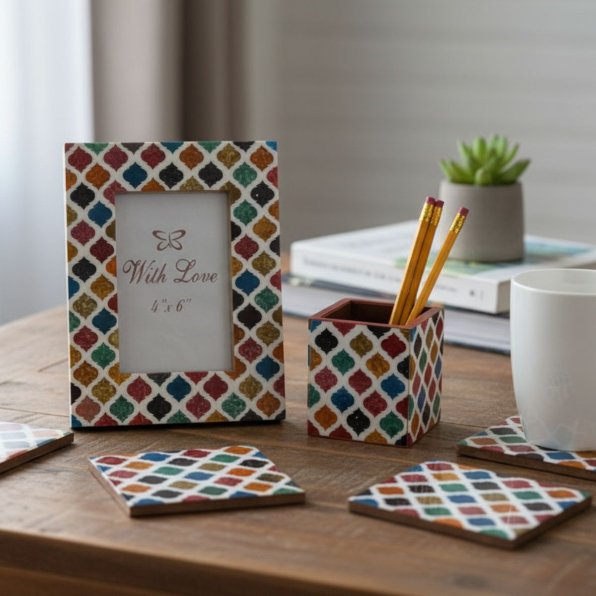 Set of 4 Resin Coaster