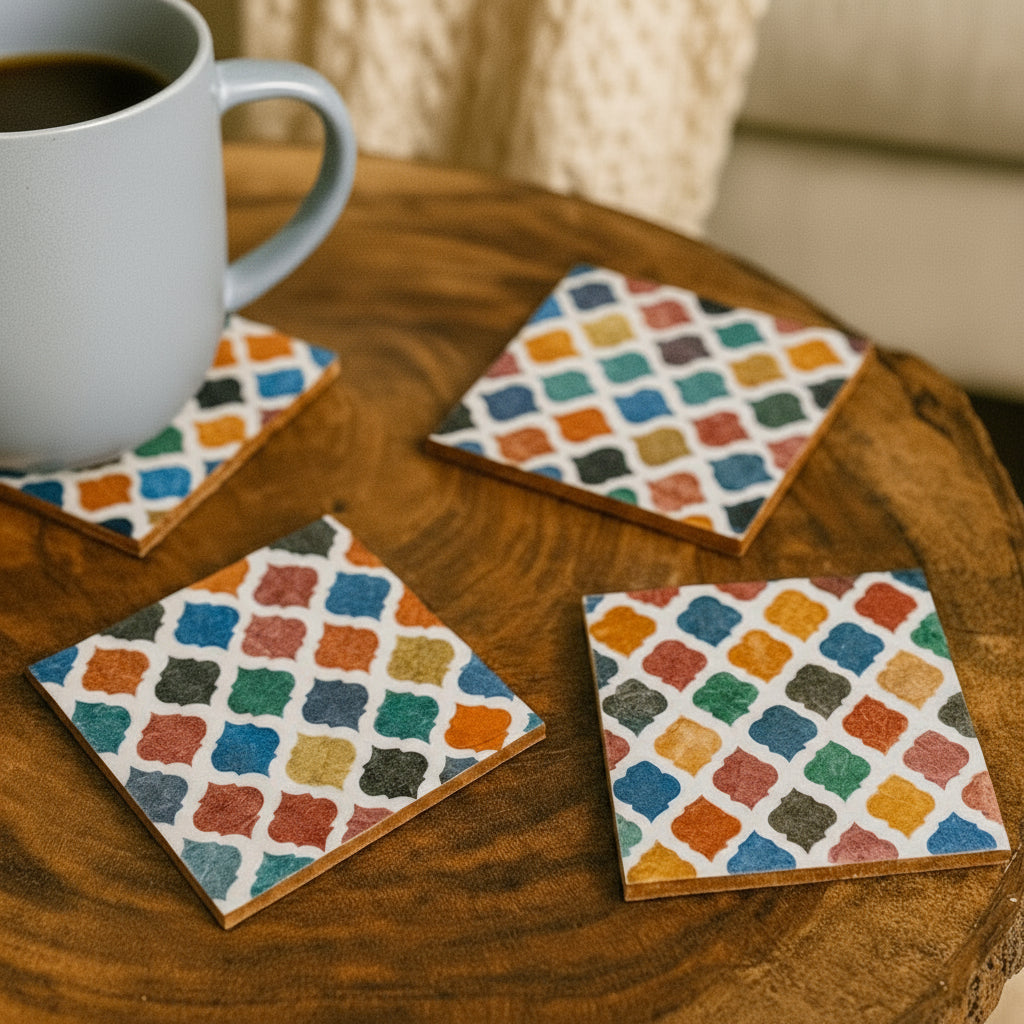 Set of 4 Resin Coaster