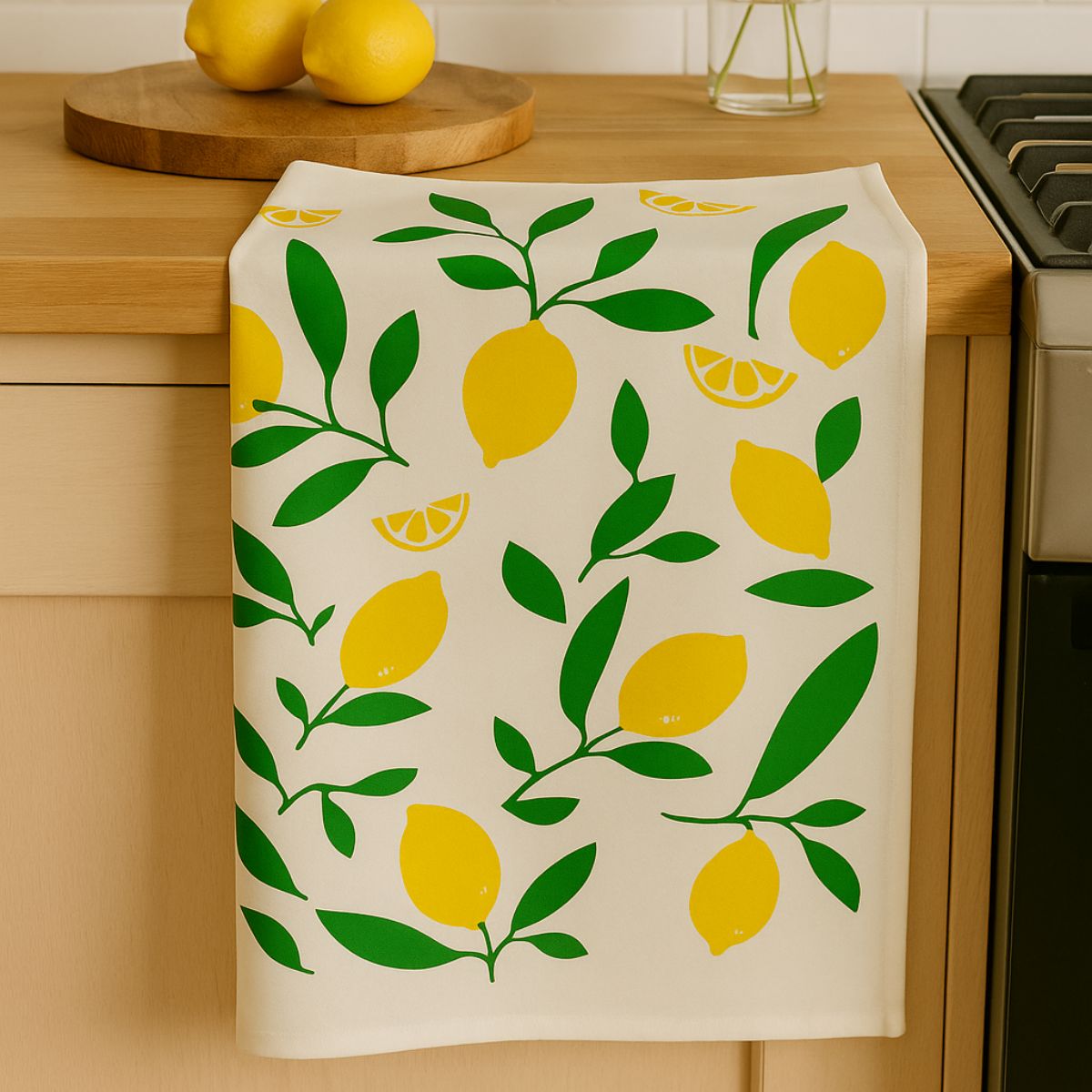 Lemon Spring Tea Towel