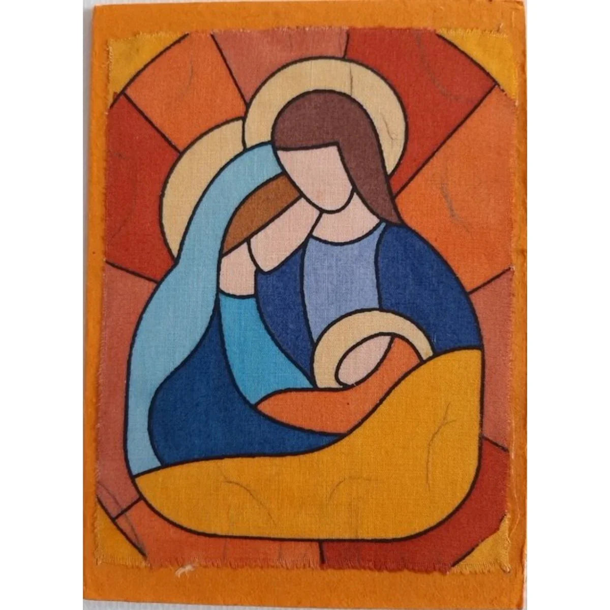 Set of 4 Christmas Batik Cards