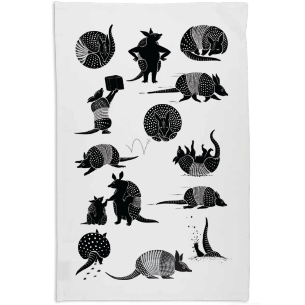 Armadillo Tea Towel