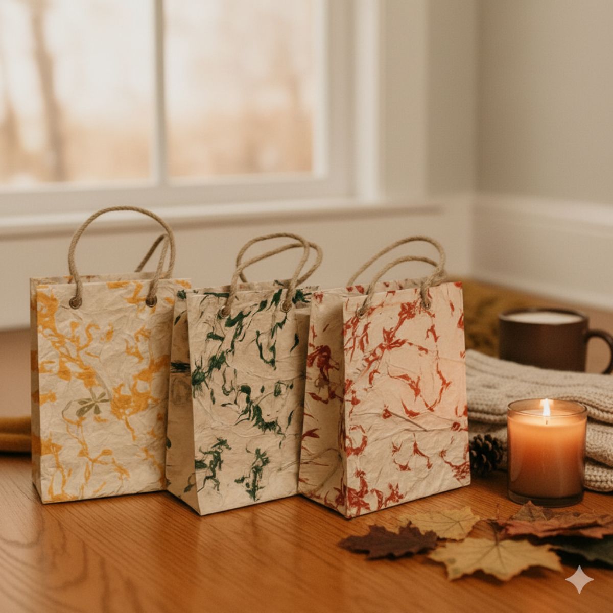 Set of 3 Handmade Gift Bags