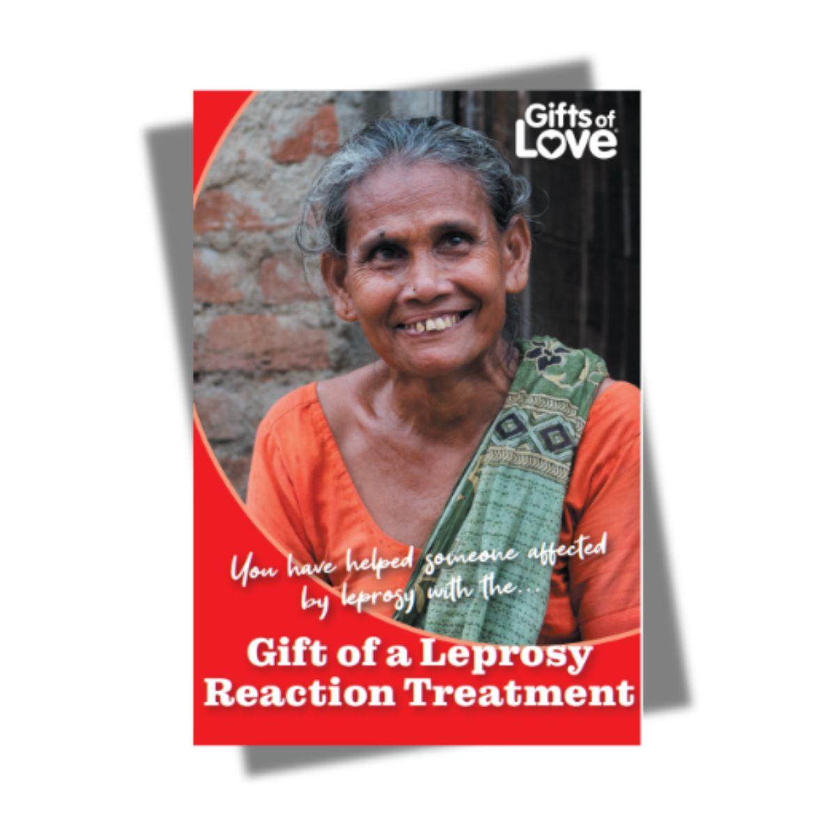 Leprosy Reaction Treatment - Gift of Love (Donation) - The Leprosy Mission Shop