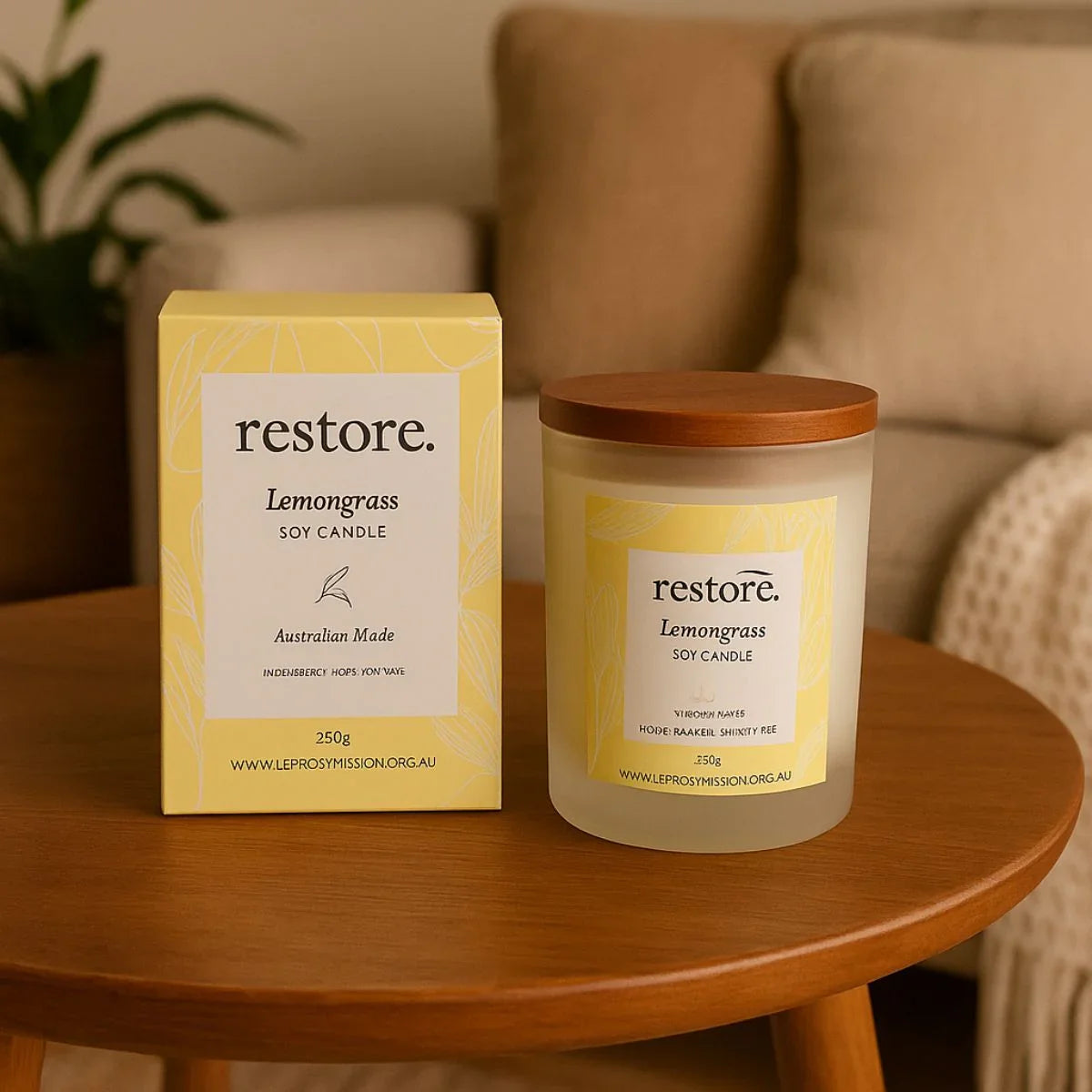 Restore Soy Candle - Lemongrass