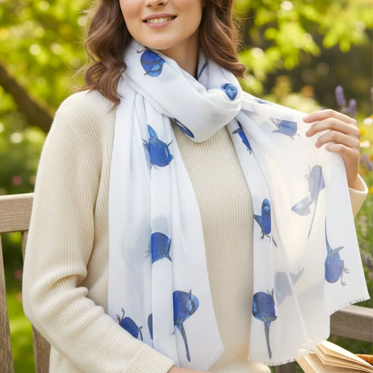 Blue Wren Scarf