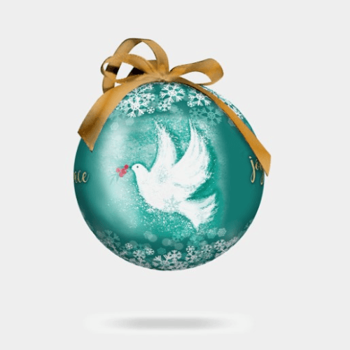 Joy and Peace Dove Bauble - The Leprosy Mission Shop