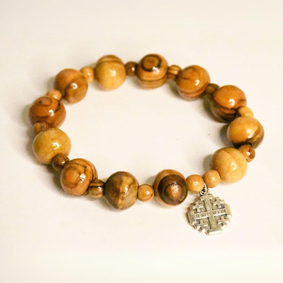 Olive Wood Rosary Bracelet
