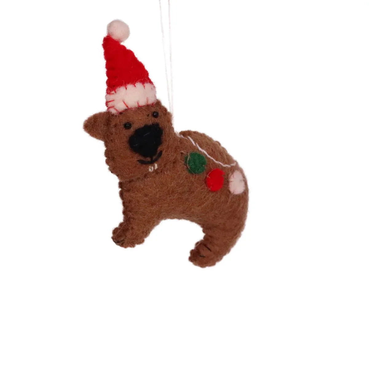 Fair Trade Set of 5 Felt Aussie Animal Ornaments