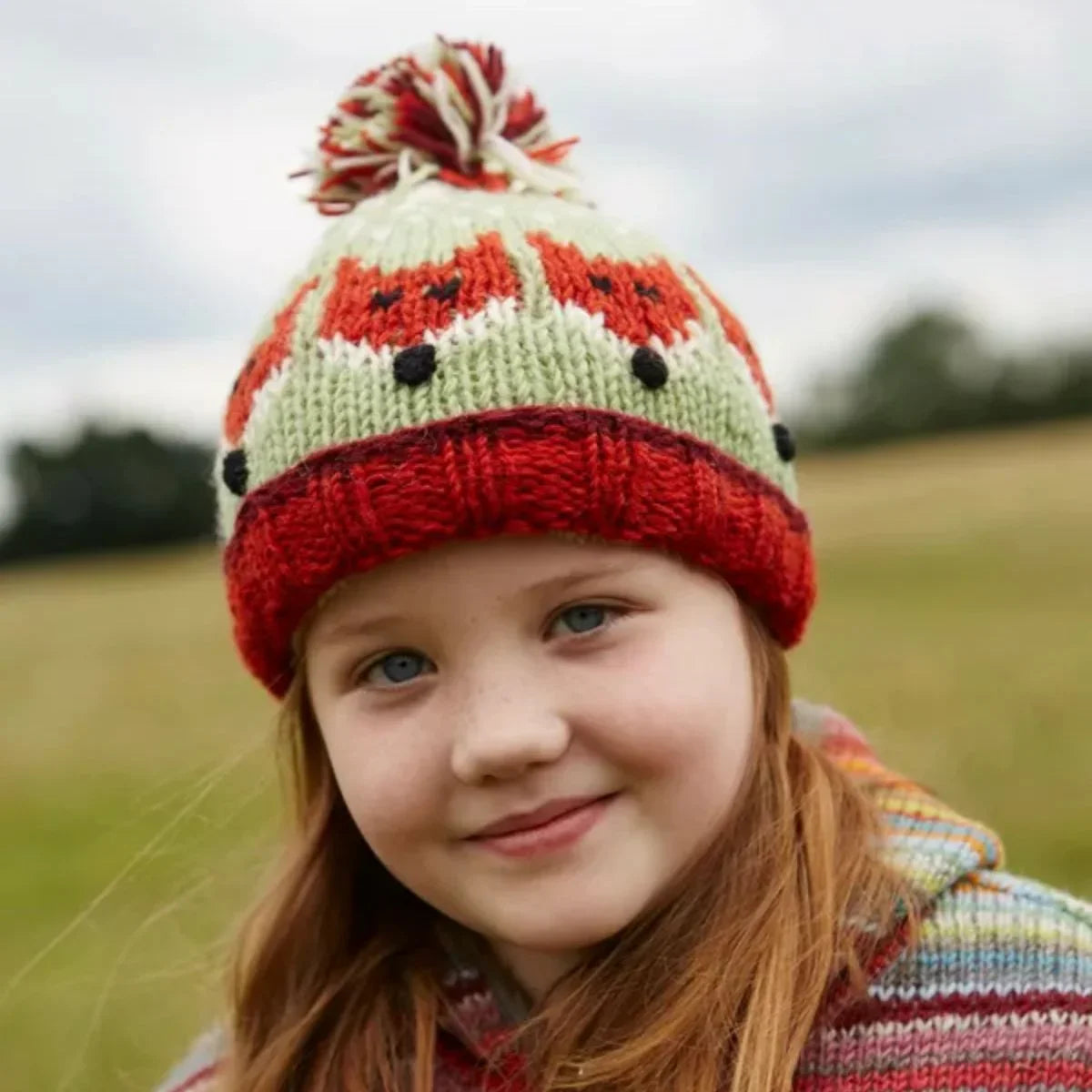 Kids Animal Bobble Hat - Fox