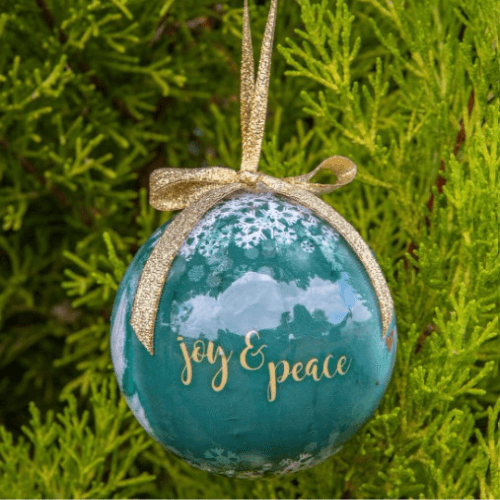 Joy and Peace Dove Bauble - The Leprosy Mission Shop