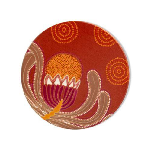 Aboriginal Banksia Wooden Coaster 4 Pack - The Leprosy Mission Shop
