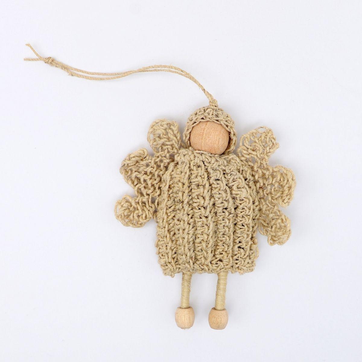 Hemp Angel Ornament - The Leprosy Mission Shop