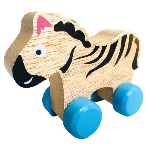 Wooden Zebra Pull Along - The Leprosy Mission Shop