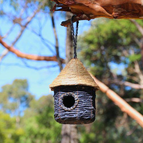 Recycled Denim Bird House