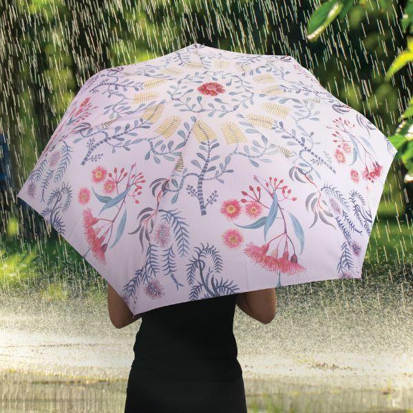 Botanical Folding Umbrella - Compact for Travel - The Leprosy Mission Shop