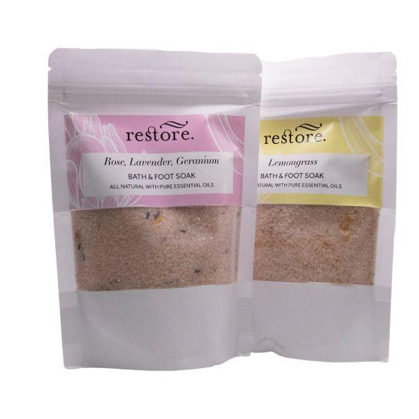 Restore Aromatherapy Bath And Foot Soak Rose Lavender Geranium The Leprosy Mission Shop 9060