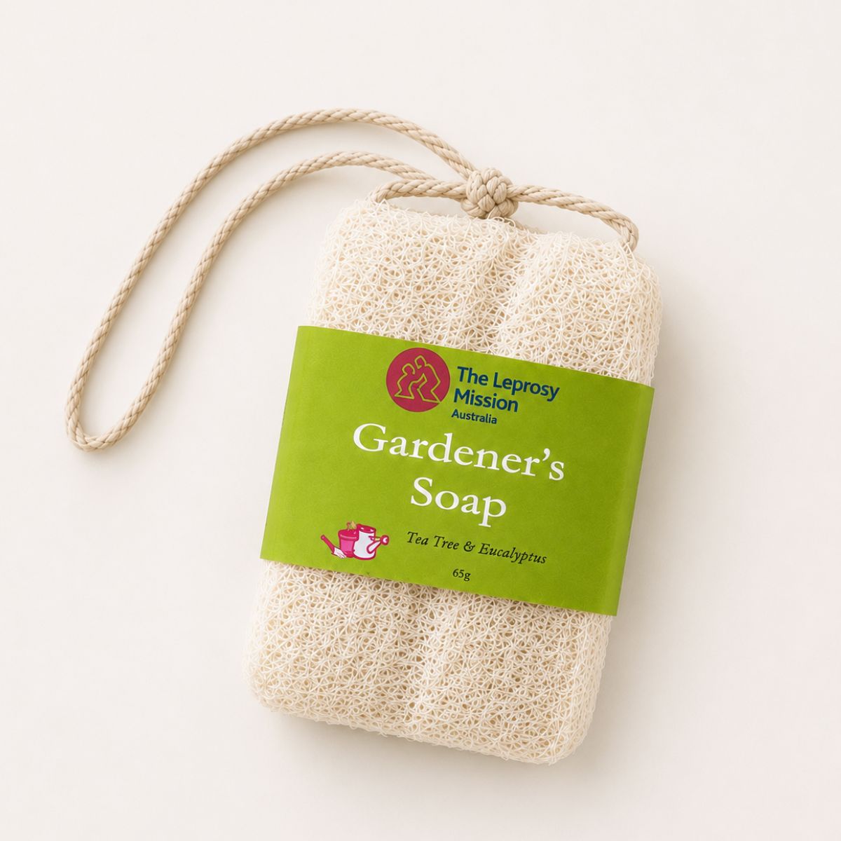 Gardener's Soap with a green label on a white background