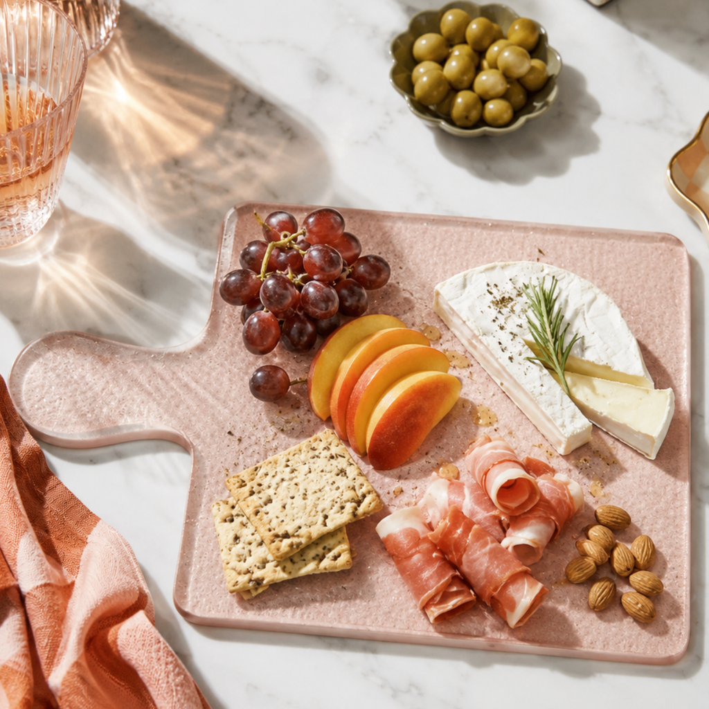 Hammered Glass Serving Board