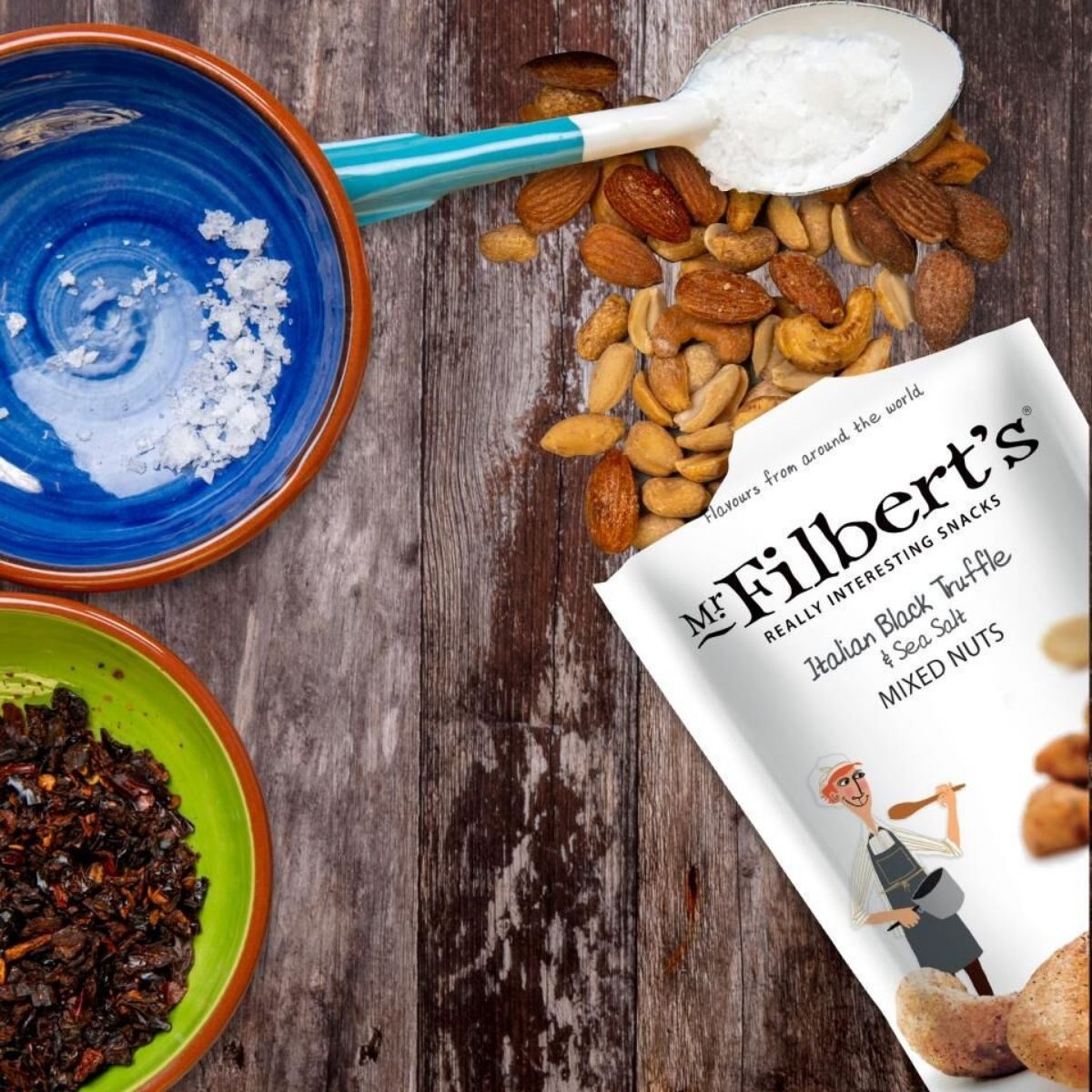 Mr Filberts Italian Black Truffle Mixed Nuts