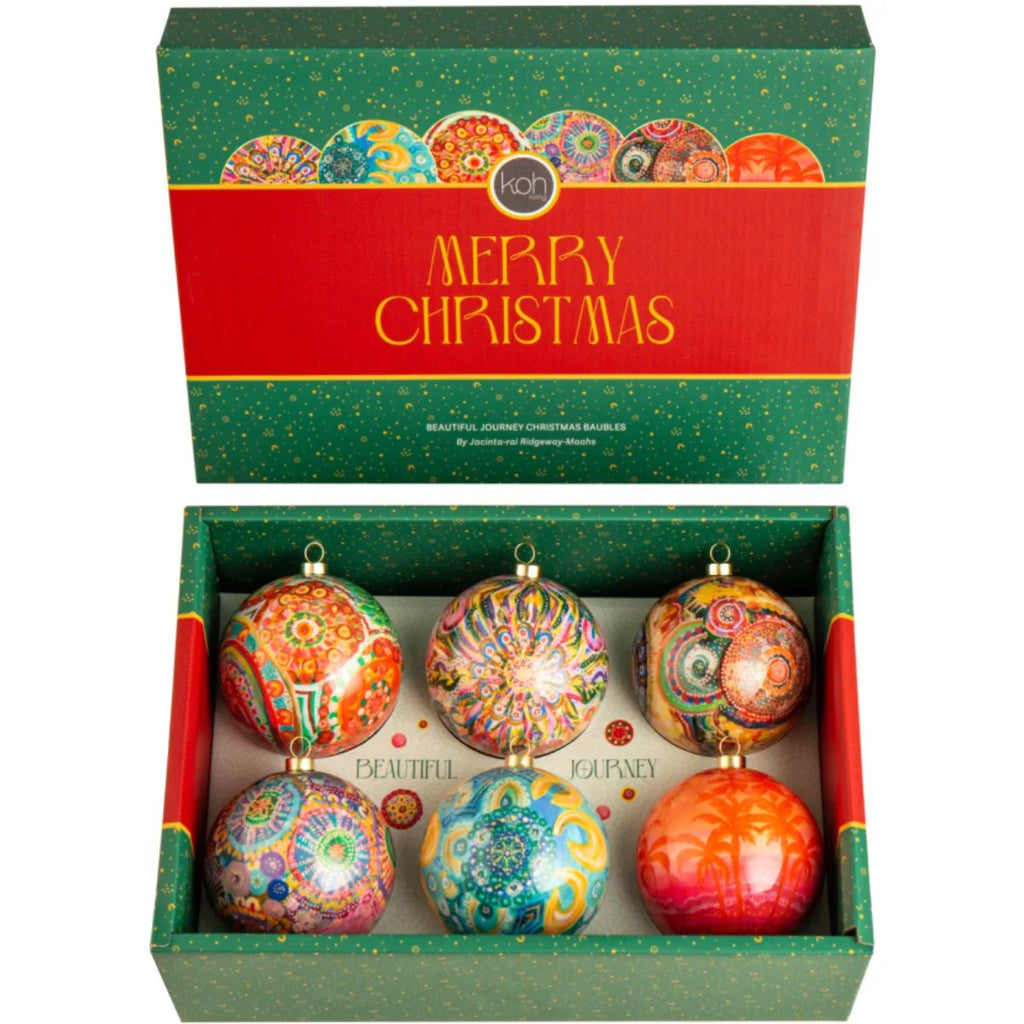 Bauble Box set of 6 - Beautiful Journey