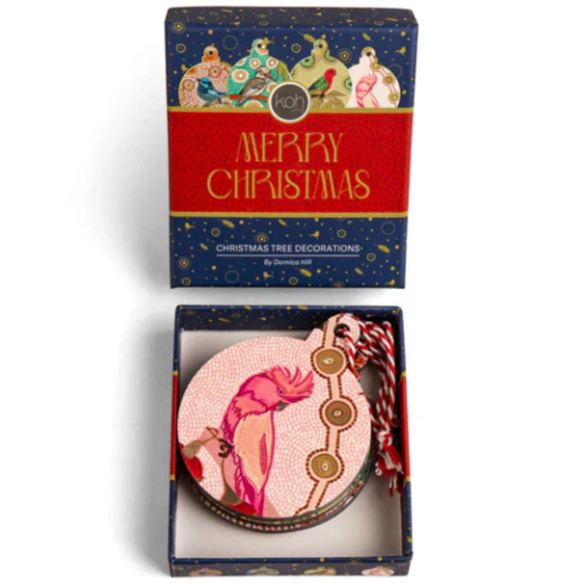 Dreamtime Symphony Set of 4 Wooden Ornaments