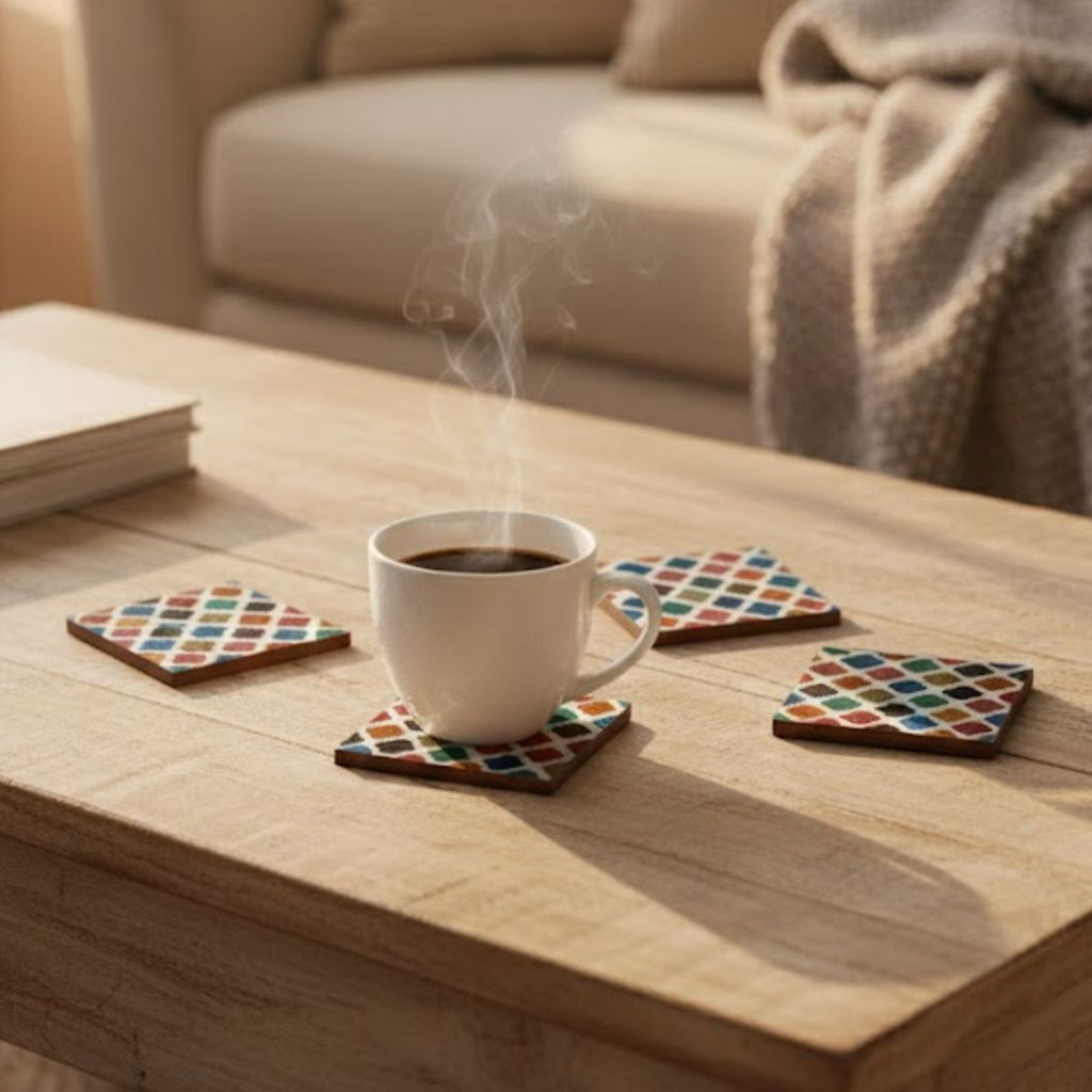 Set of 4 Resin Coaster