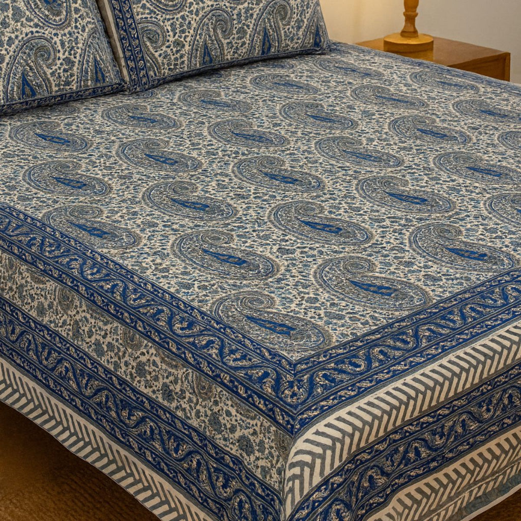 Queen Paisley Bedsheet Set