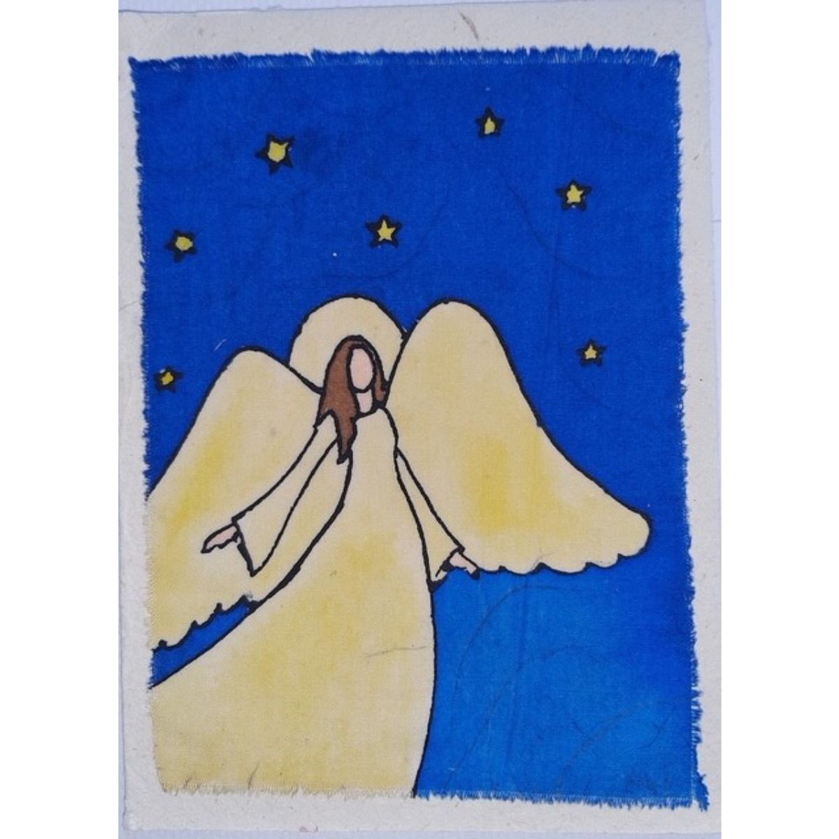Set of 4 Christmas Batik Cards
