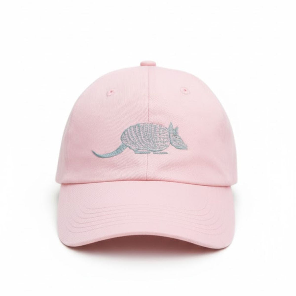 Armadillo Embroidered Pink Cap