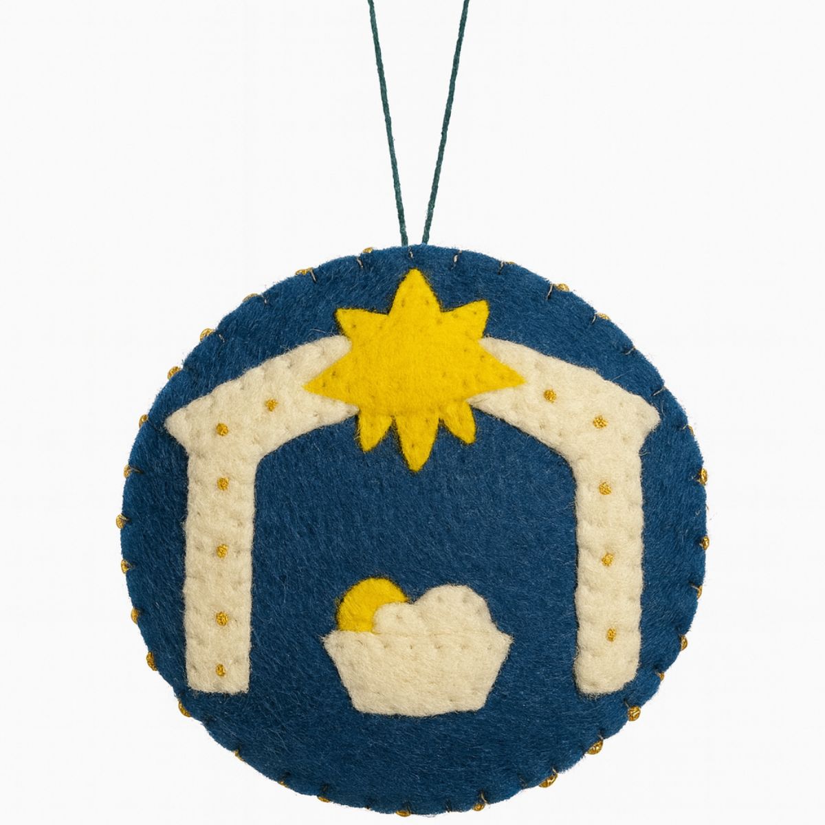 Felt Star of Bethlehem Ornament