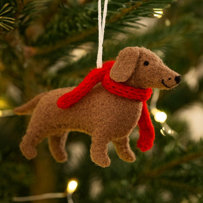 Winter Dog Ornament