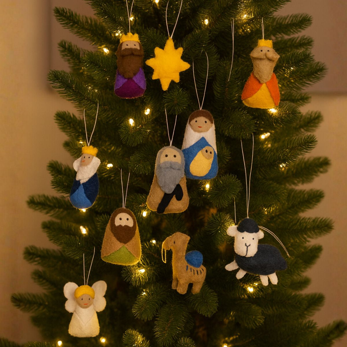 Hanging Nativity Scene Figures