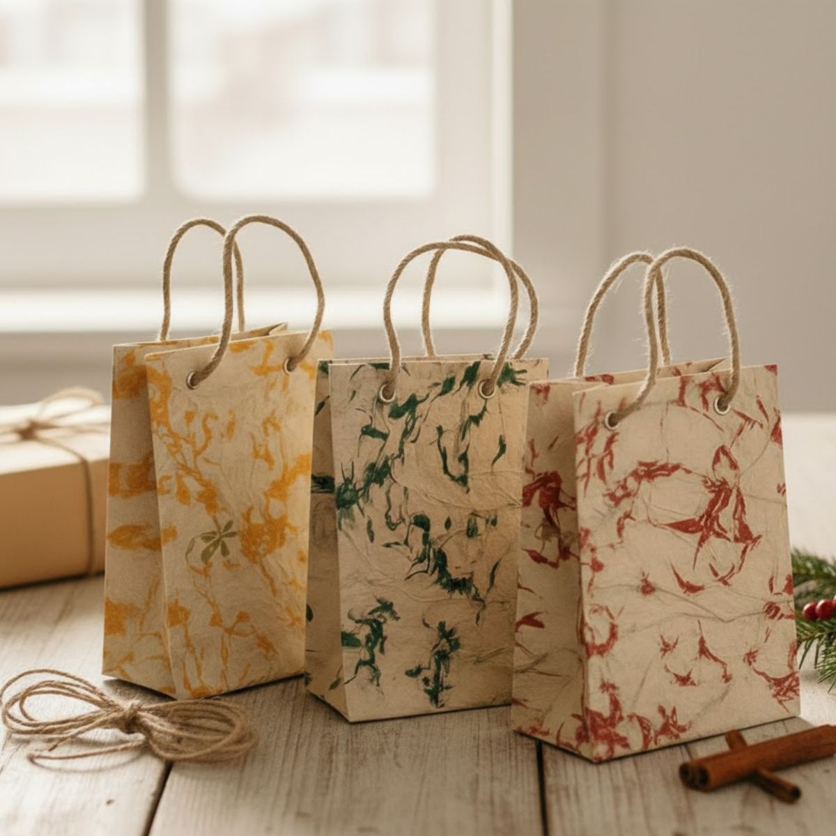 Set of 3 Handmade Gift Bags