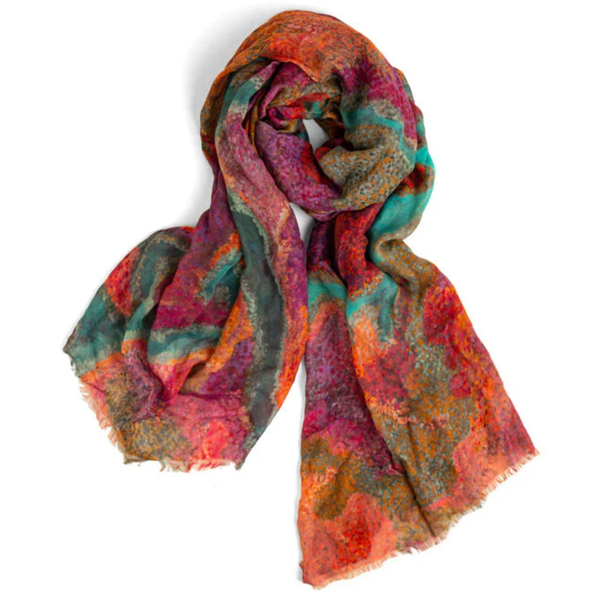 Aboriginal Pilbara Creeks Rectangle Scarf