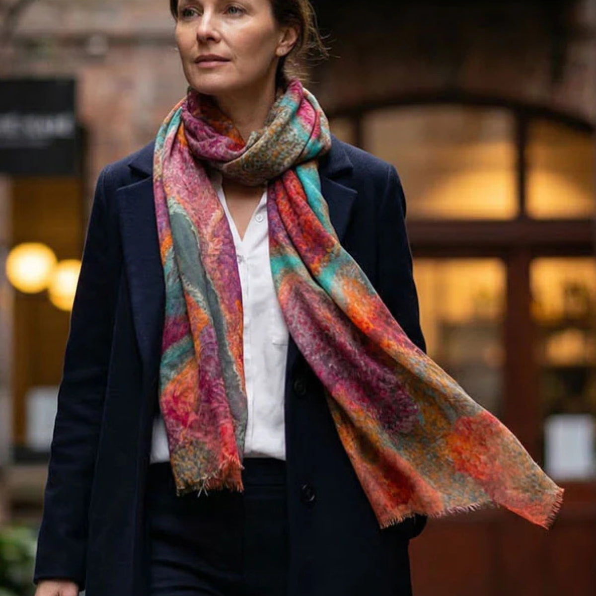 Aboriginal Pilbara Creeks Rectangle Scarf