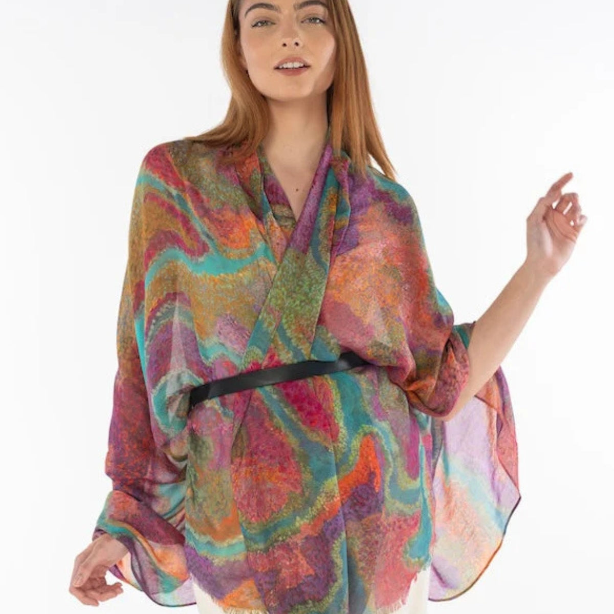 Aboriginal Pilbara Creeks Rectangle Scarf