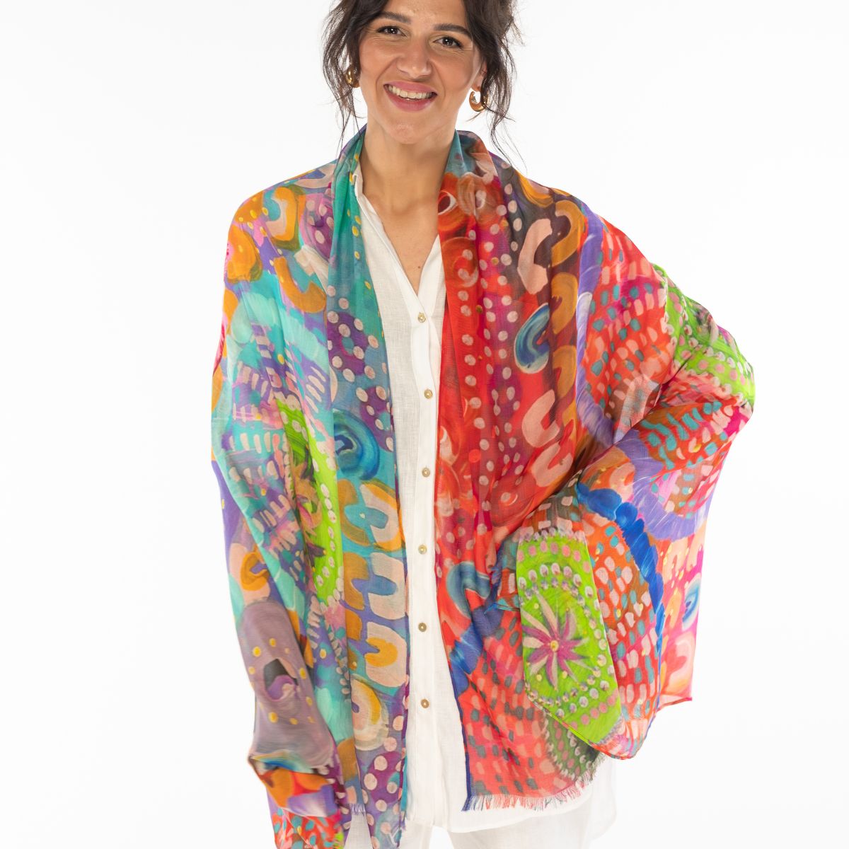 Aboriginal Each of Us Rectangle Scarf