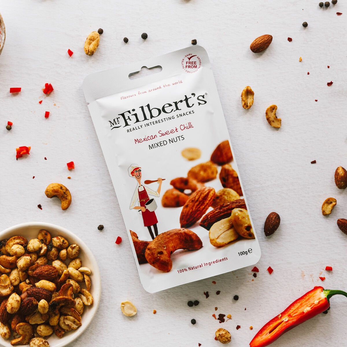 Mr Filbert's Mexican Sweet Chilli Mixed Nuts