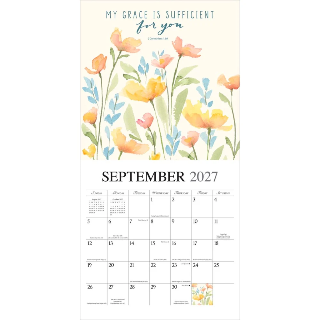 Abide in my Love - Faith 2027 Square Calendar