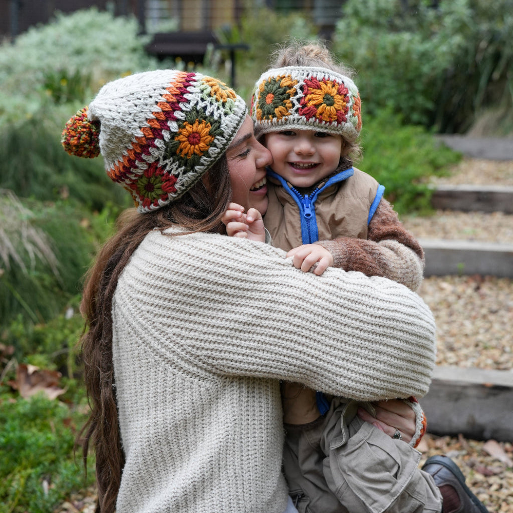 Woodstock Oatmeal Bobble Beanie