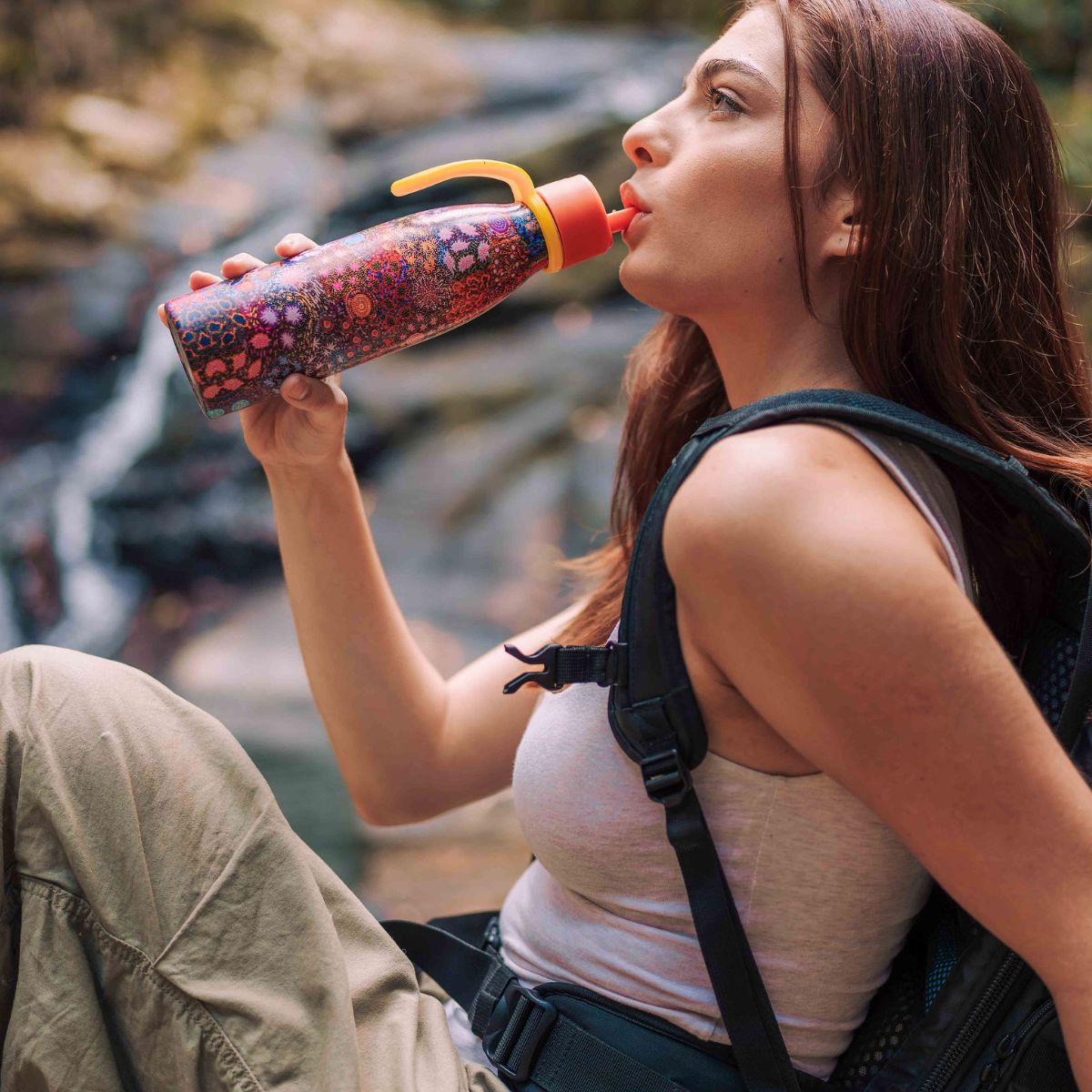 Aboriginal Grandmother's Country Water Bottle