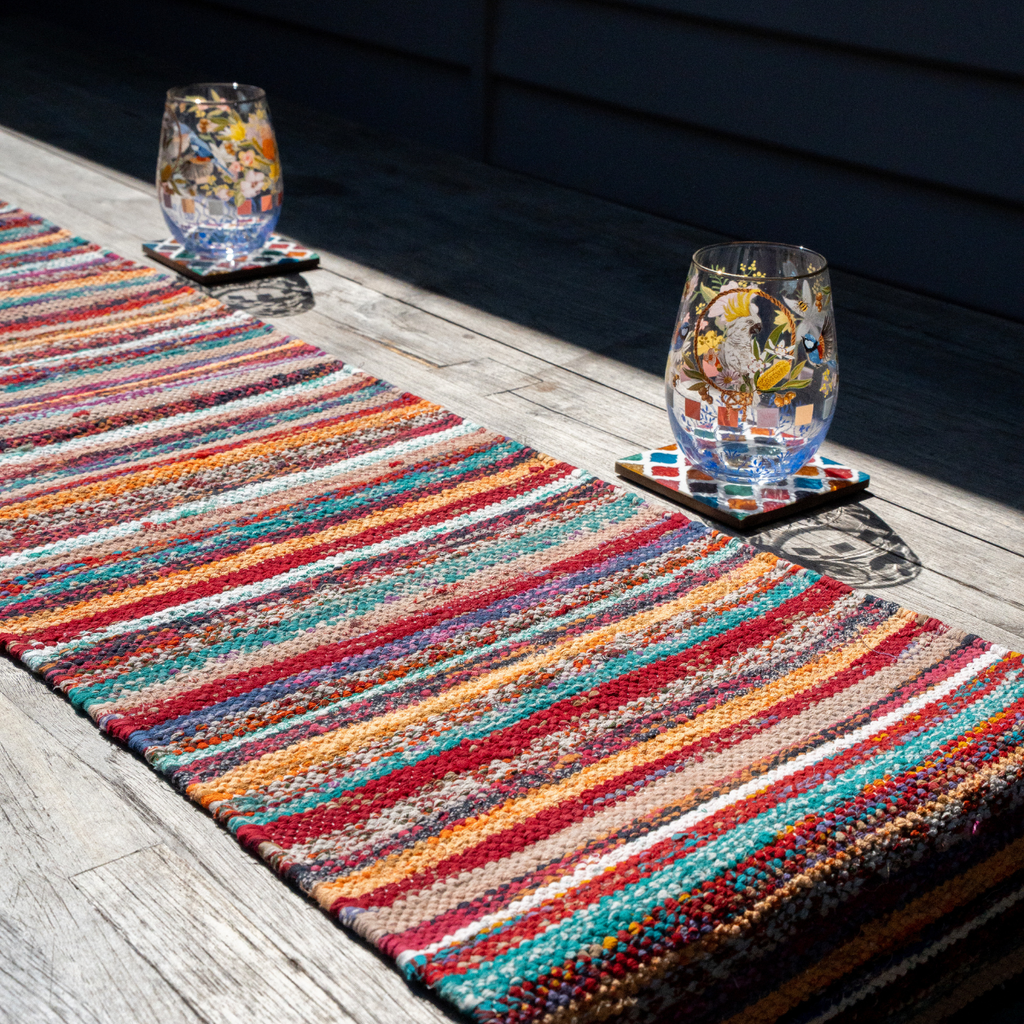 Upcycled Saree Table Runner