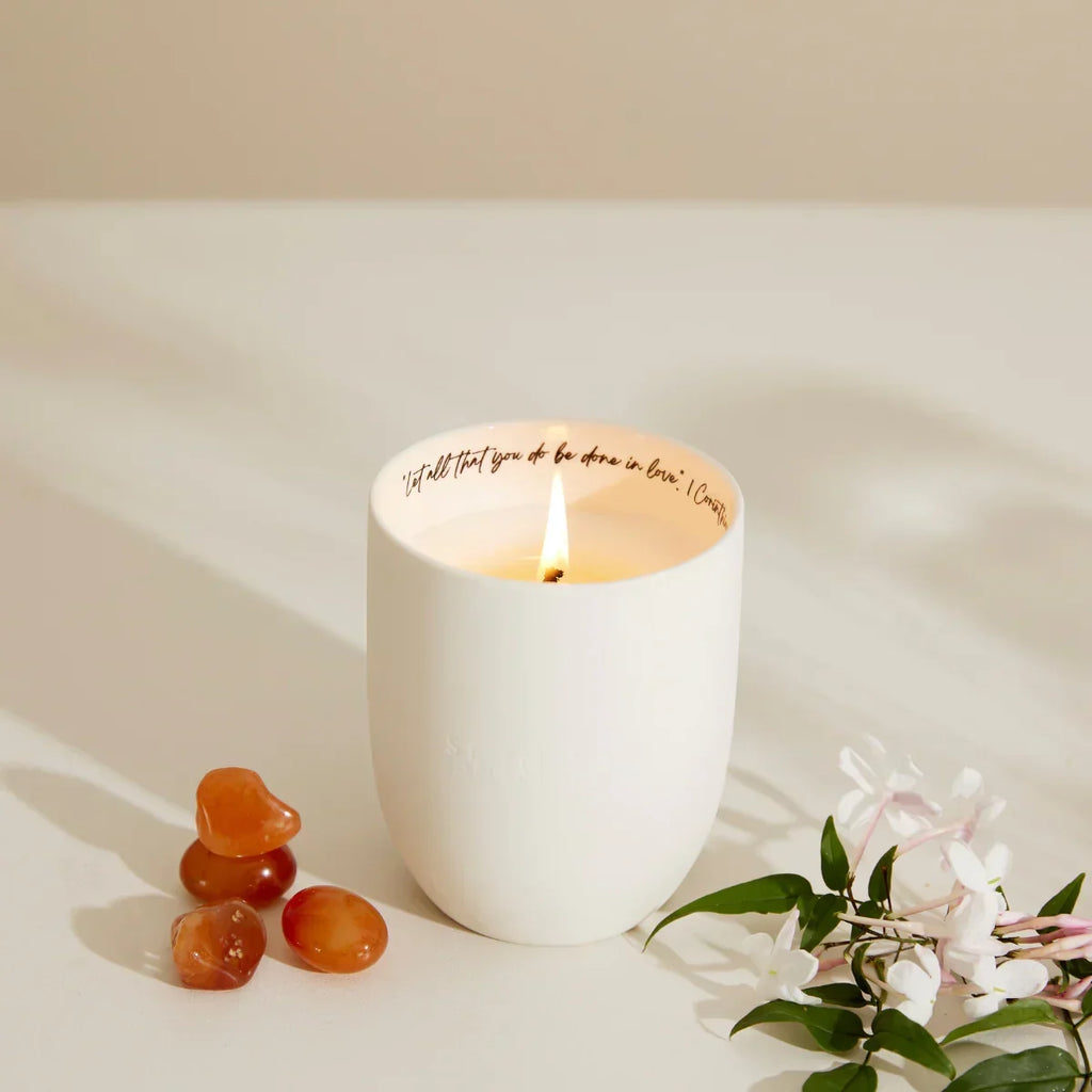 Bible Verse Jasmine & Amber Candle