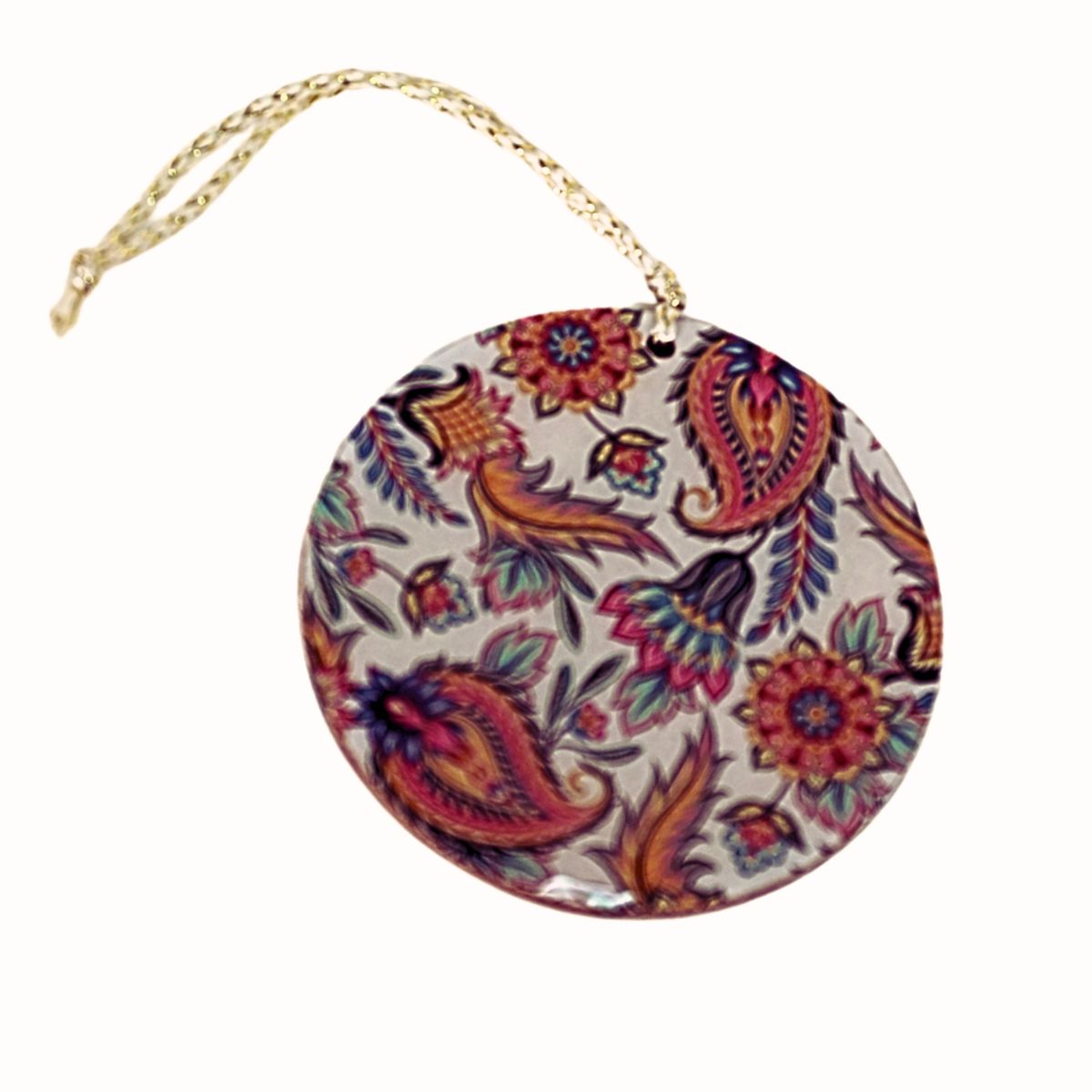 Resin Round Christmas Ornament