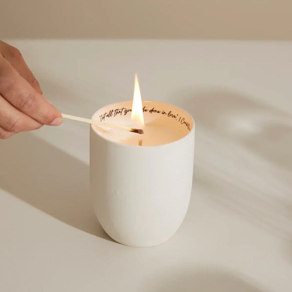 Bible Verse Jasmine & Amber Candle