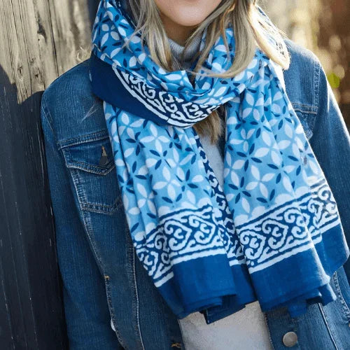 Hand Printed Cotton Sarong - The Leprosy Mission Shop