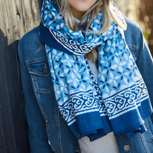 Hand Printed Cotton Sarong - The Leprosy Mission Shop