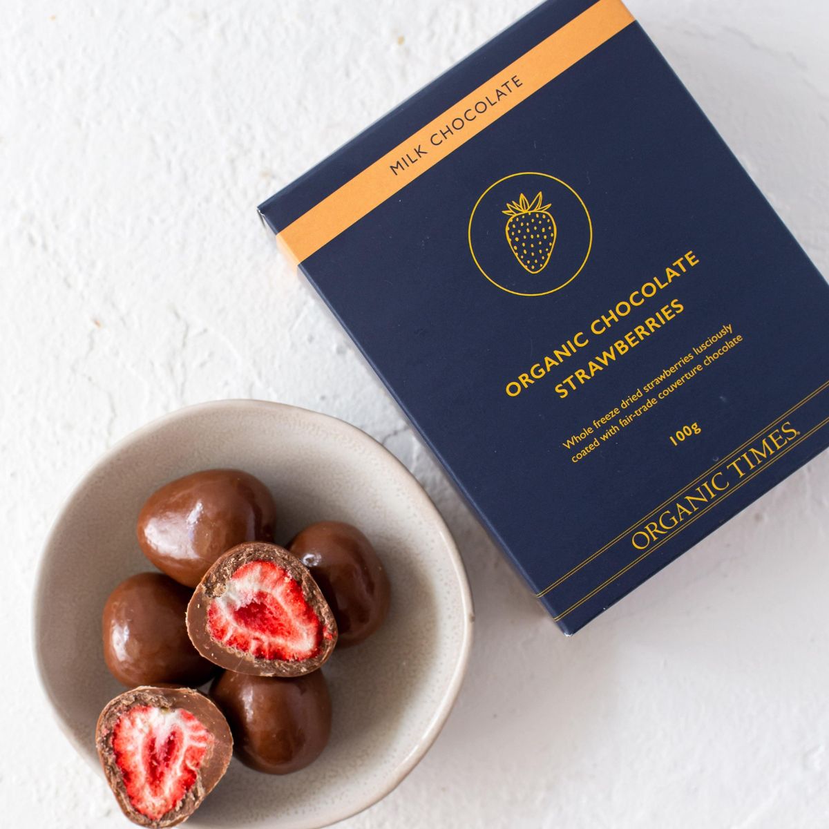 Organic Milk Chocolate Strawberries