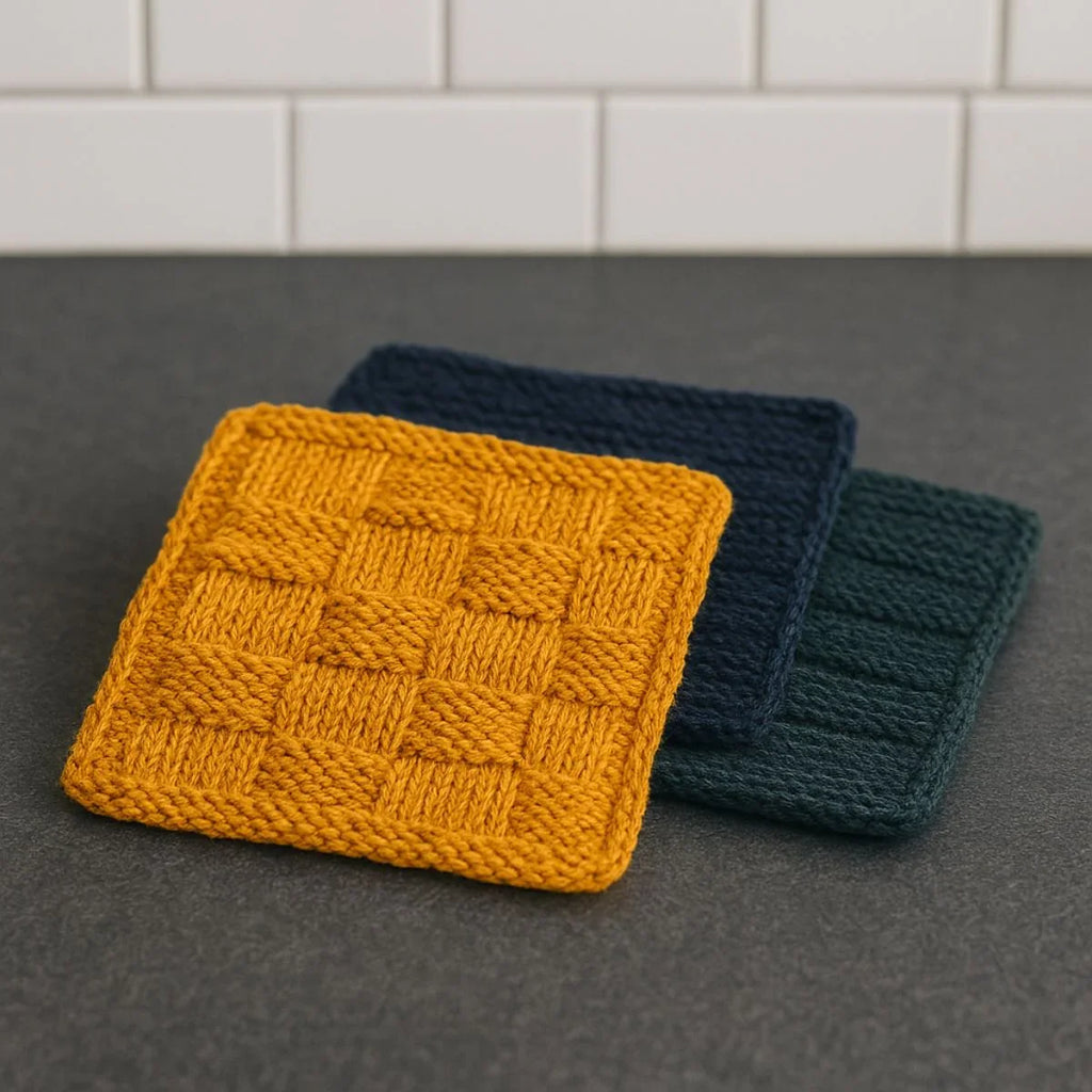 Jute Set of 3 Wash Cloths